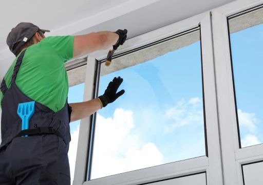 glazing installed in office